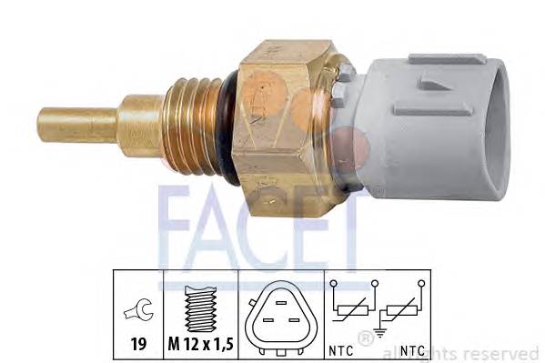 FACET 7.3368 Датчик, температура олії;