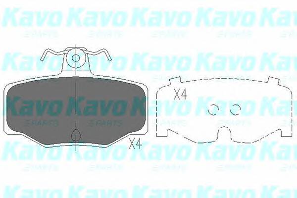 KAVO PARTS KBP-6511 Комплект гальмівних колодок,