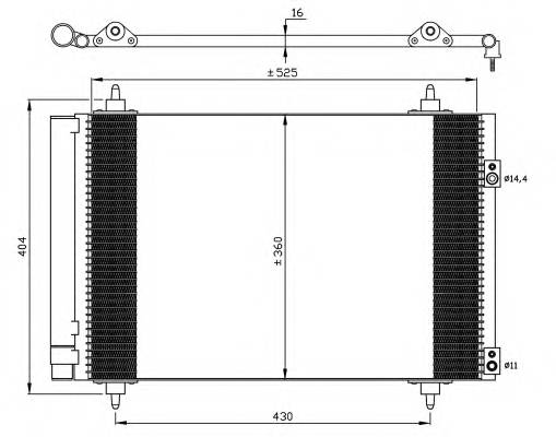 NRF 35610 Конденсатор, кондиціонер