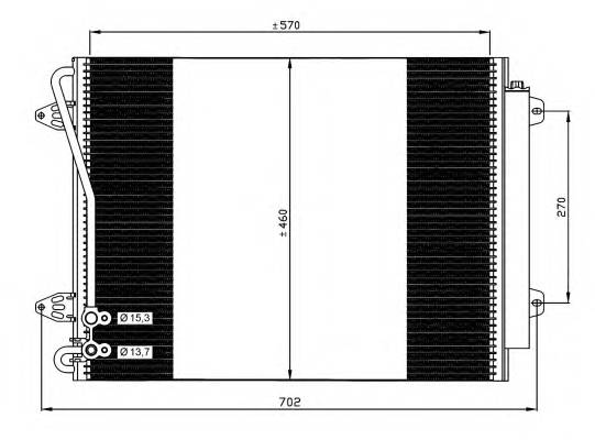 NRF 35613 Конденсатор, кондиционер