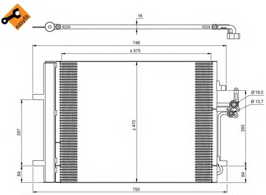 NRF 35850 Конденсатор, кондиционер