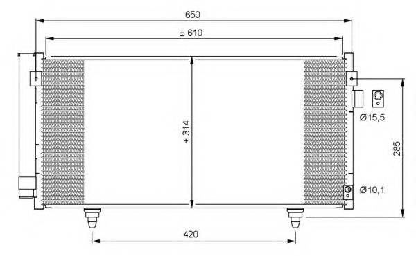 NRF 35855 Конденсатор, кондиционер