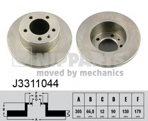 NIPPARTS J3311044 Гальмівний диск