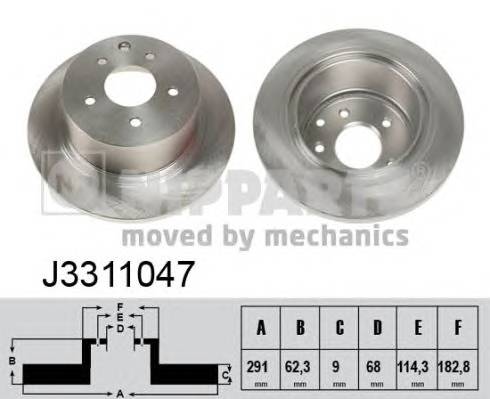 NIPPARTS J3311047 Тормозной диск