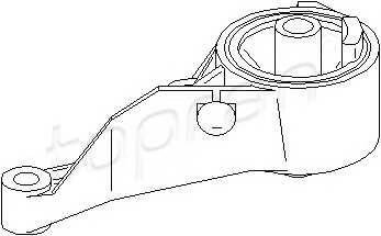 TOPRAN 206 157 Подвеска, двигатель