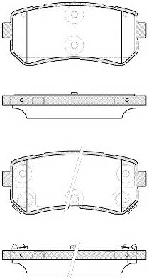 WOKING P13093.42 Комплект тормозных колодок,