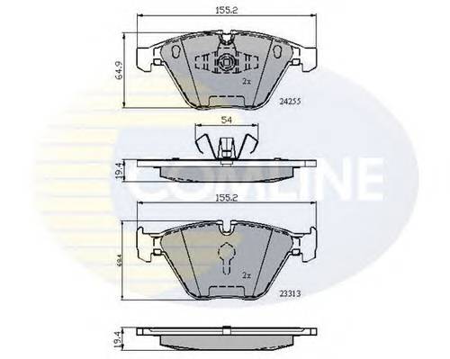 COMLINE CBP01700 Комплект тормозных колодок,