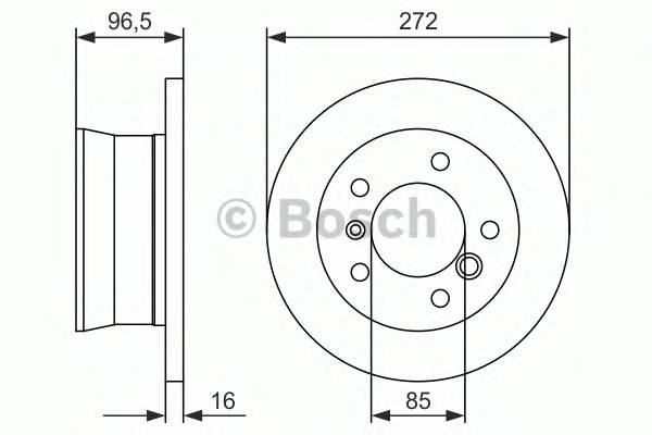 BOSCH 0 986 478 433 Гальмівний диск