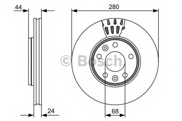 BOSCH 0 986 479 553 Тормозной диск