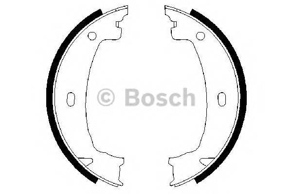 BOSCH 0 986 487 608 Комплект гальмівних колодок,