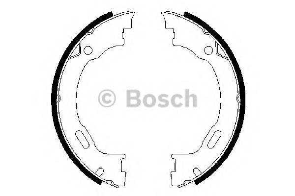 BOSCH 0 986 487 609 Комплект гальмівних колодок,