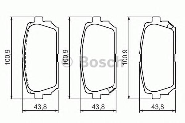 BOSCH 0 986 494 400 Комплект тормозных колодок,