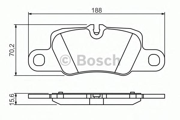 BOSCH 0 986 494 431 Комплект тормозных колодок,