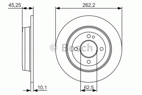 BOSCH 0 986 479 A44 Тормозной диск