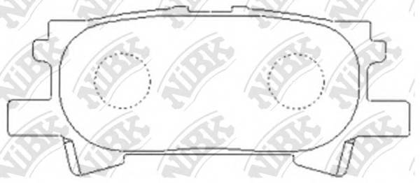 NiBK PN1498 Колодки гальмівні