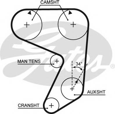 GATES 5005 Ремень ГРМ