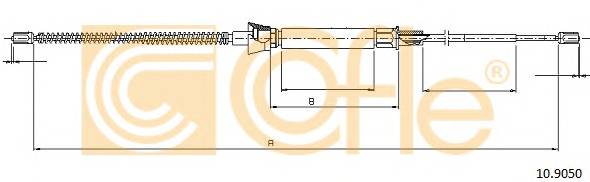 COFLE 10.9050 Трос гальма стоянки