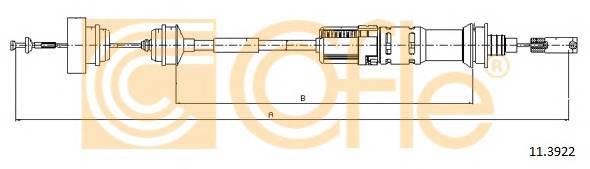 COFLE 11.3922 Трос зчеплення