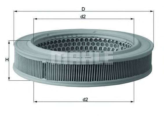 KNECHT LX 552 Воздушный фильтр