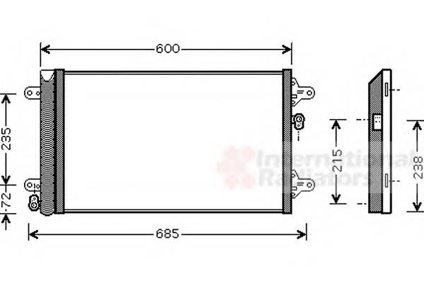 VAN WEZEL 58005183 Конденсатор, кондиционер