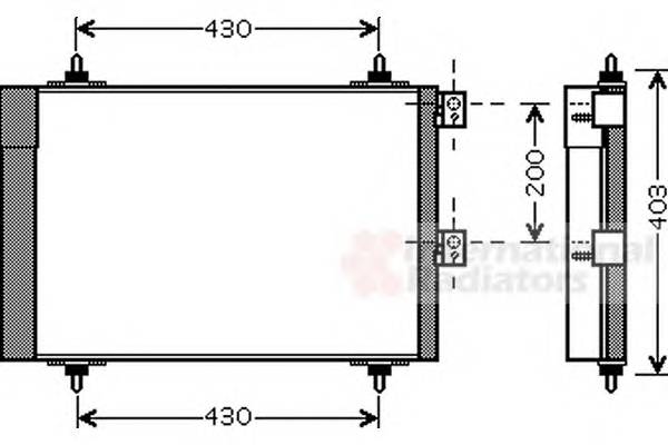 VAN WEZEL 09005241 Конденсатор, кондиционер