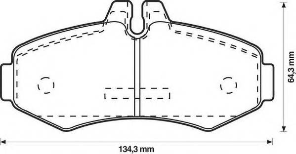 JURID 571946J Комплект тормозных колодок,