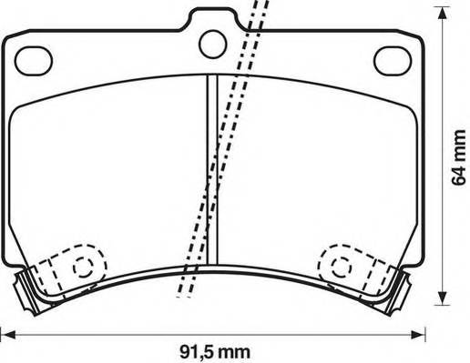 JURID 572145J Комплект гальмівних колодок,