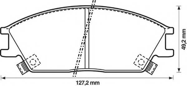 JURID 572269J Комплект гальмівних колодок,