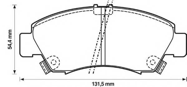 JURID 572324J Комплект гальмівних колодок,