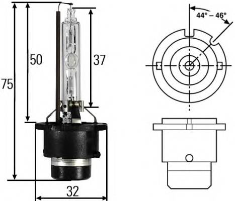 HELLA 8GS 007 949-261 Лампа накаливания, фара