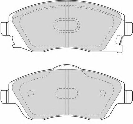 FERODO FDB1424 Комплект тормозных колодок,