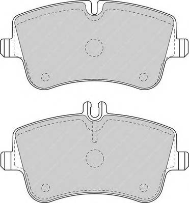 FERODO FDB1428 Комплект гальмівних колодок,