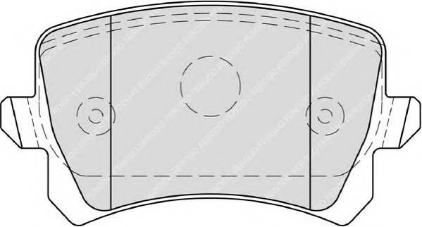 FERODO FDB4058 Комплект гальмівних колодок,