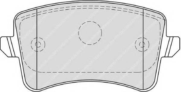 FERODO FDB4190 Комплект тормозных колодок,