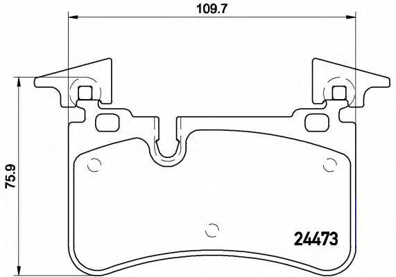 BREMBO P 50 113 Комплект тормозных колодок,