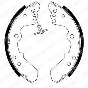 DELPHI LS1687 Комплект гальмівних колодок