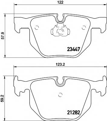 HELLA 8DB 355 009-331 Комплект тормозных колодок,