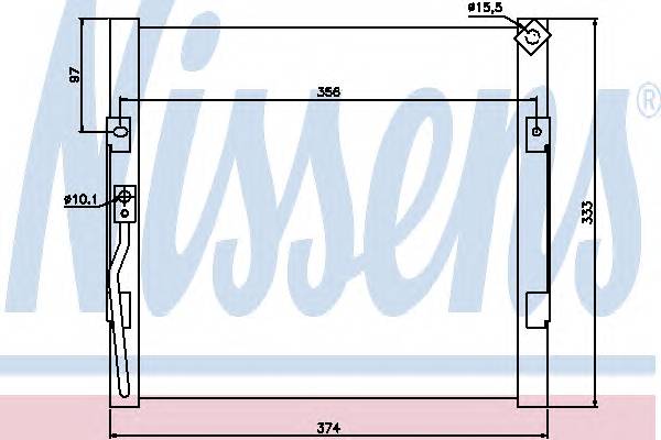 NISSENS 94289 Конденсатор, кондиционер