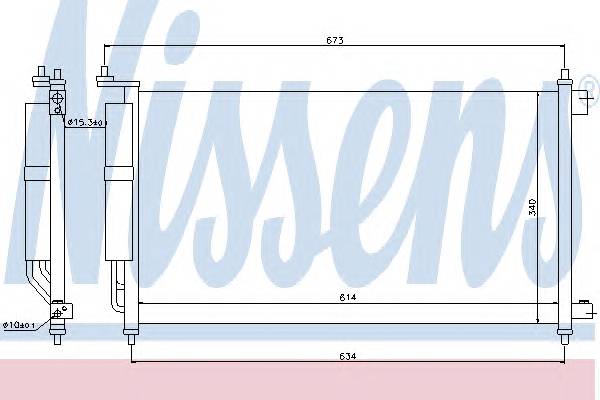 NISSENS 94621 Конденсатор, кондиционер