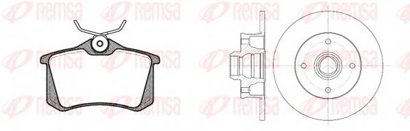 REMSA 8263.02 Комплект гальм, дисковий