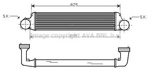 AVA QUALITY COOLING BW4280 Интеркулер