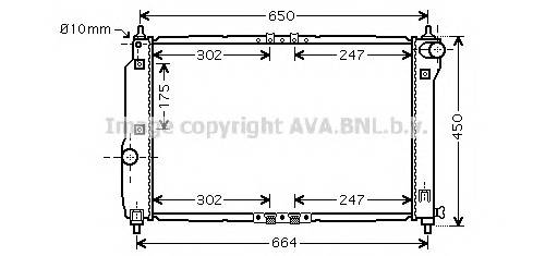 AVA QUALITY COOLING DWA2067 Радиатор, охлаждение двигателя