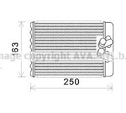 AVA QUALITY COOLING HYA6232 Теплообмінник, опалення салону