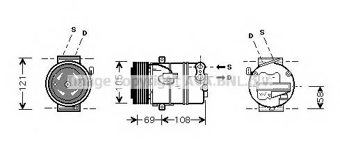 AVA QUALITY COOLING OLAK438 Компрессор, кондиционер