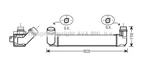 AVA QUALITY COOLING RTA4412 Интеркулер