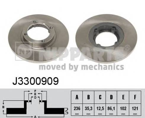 NIPPARTS J3300909 Тормозной диск