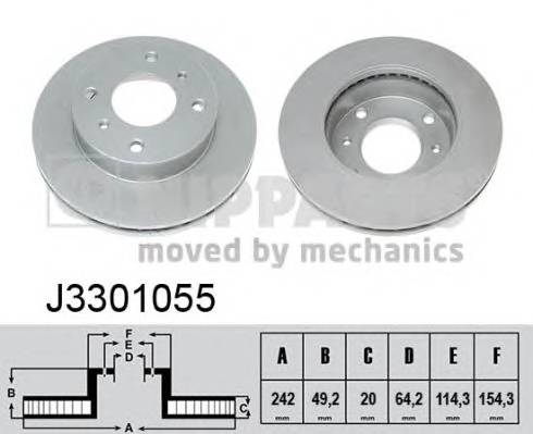 NIPPARTS J3301055 Гальмівний диск