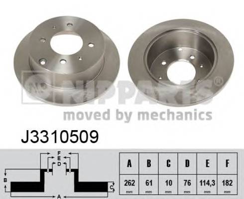 NIPPARTS J3310509 Тормозной диск