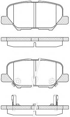 WOKING P14363.02 Комплект тормозных колодок,