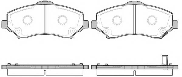 WOKING P13593.02 Комплект тормозных колодок,